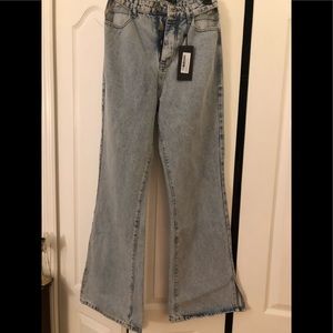 Nasty Gal cut out jeans